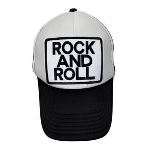 Aviator Nation Rock And Roll Vintage Trucker Hat Snapback in Navy